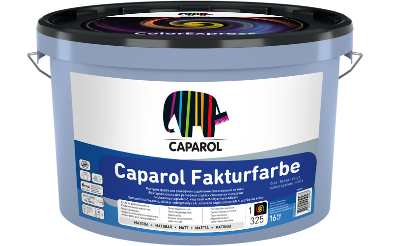 Caparol Fakturfabre-нова фасадна фарба для створення рельєфних покриттів