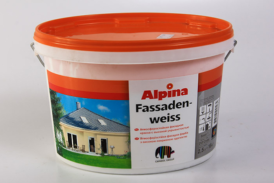 Особливості фасадної фарби Альпіна